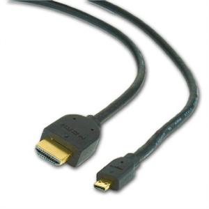 Obrázek Kabel HDMI-HDMI micro 1,8m, 1.3, M/M stíněný,zl.,č