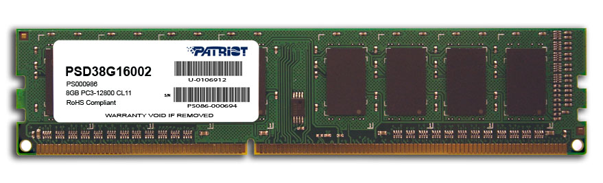 Obrázek Patriot/DDR3/8GB/1600MHz/CL11/1x8GB