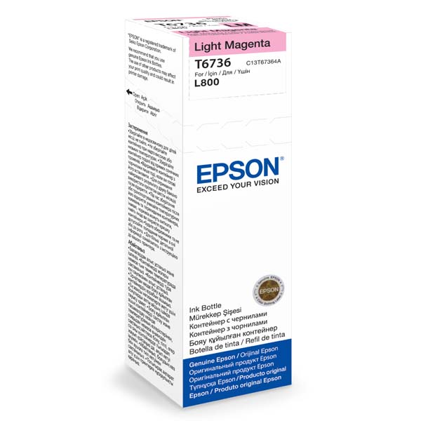 Obrázek Epson T6736 Light Magenta ink 70ml  pro L800