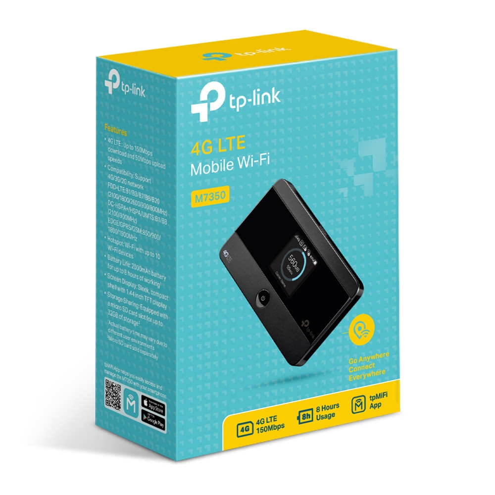 Obrázek TP-Link M7350 4G LTE Mobile WiFi with 4G Modem