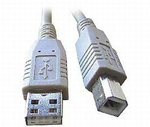Obrázek USB kabel typu AB, délka 3m HQ Black