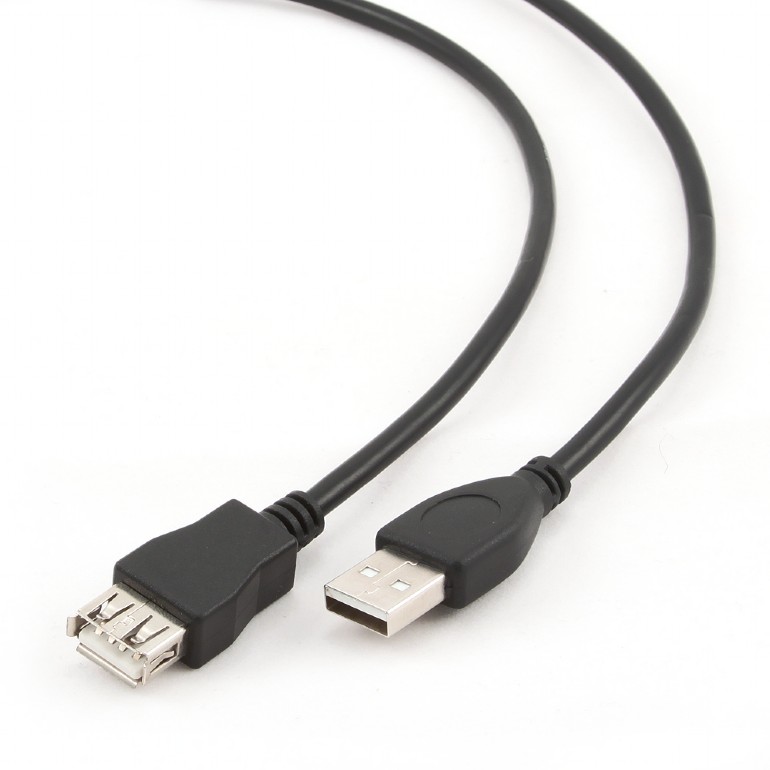 Obrázek Kabel USB A-A 3m 2.0 prodlužovací HQ Black