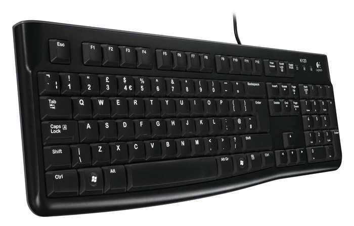 Obrázek Logitech K120/Drátová USB/CZ-SK layout/Černá