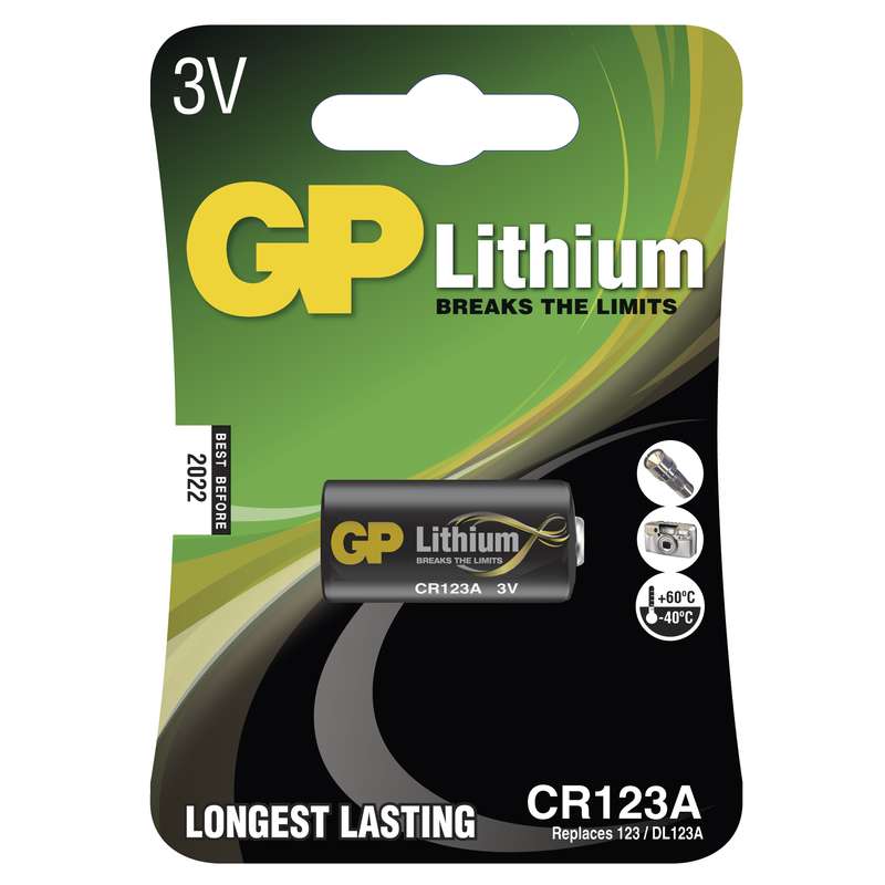 Obrázek Lithiová baterie GP CR123A - 1ks