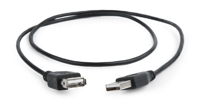 Obrázek Gembird USB 2.0 extension cable, 0.75 m, black