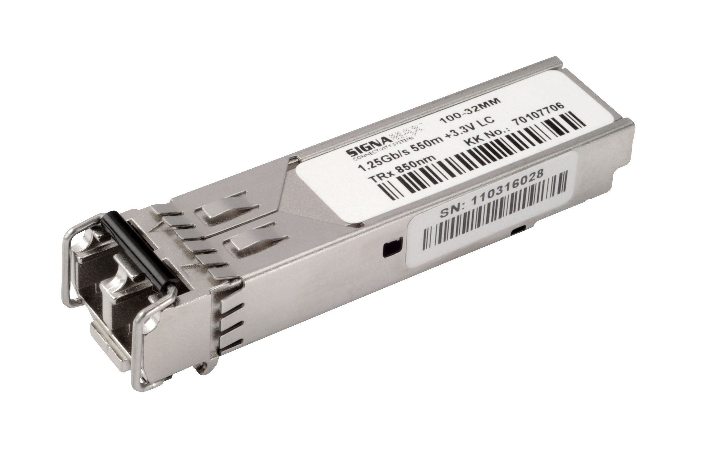 Obrázek Signamax 100-32MM 1G SFP optický modul MM 850nm LC, 550m, DDM - Cisco komp.