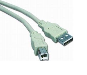 Obrázek PremiumCord Kabel USB 2.0, A-B, 3m, šedý