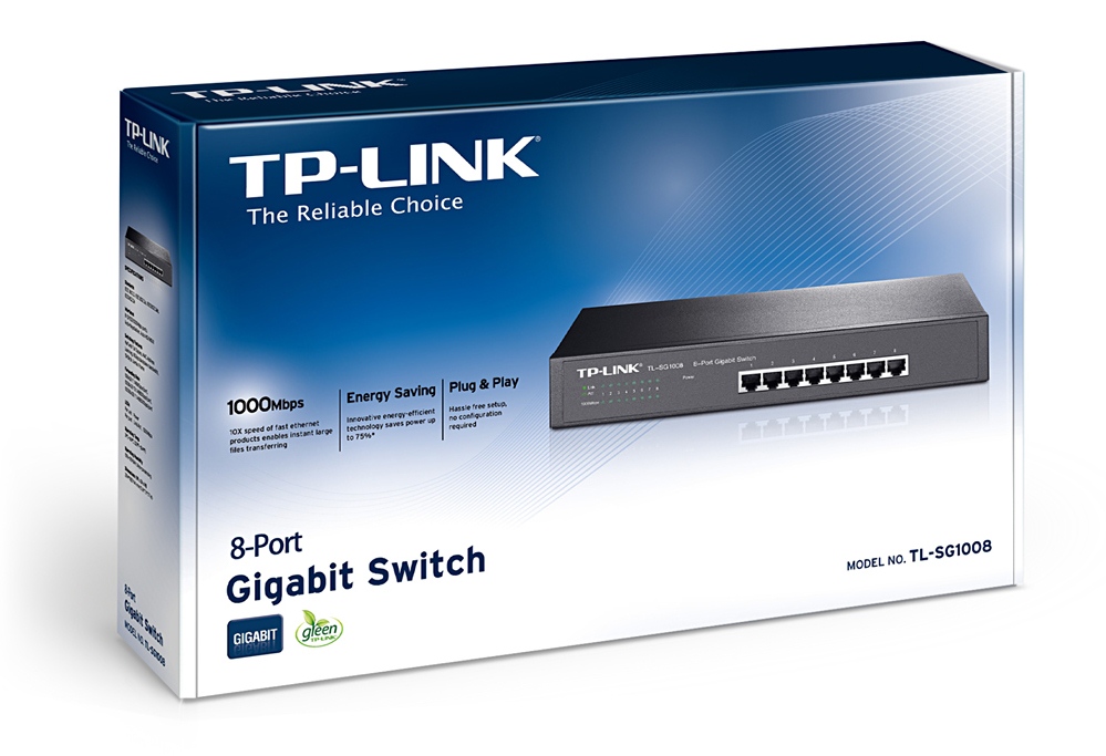 Obrázek TP-Link TL-SG1008 8x Gigabit Switch