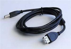 Obrázek Kabel USB A-A 1,8m 2.0 prodl. HQ s ferrit. jádrem