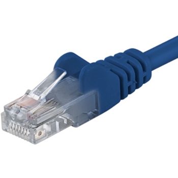 Obrázek PremiumCord Patch kabel UTP RJ45-RJ45 CAT6 0.25m modrá