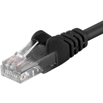 Obrázek PremiumCord Patch kabel UTP RJ45-RJ45 level 5e 0.5m černá