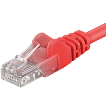 Obrázek PremiumCord Patch kabel UTP RJ45-RJ45 level 5e 0.5m červená
