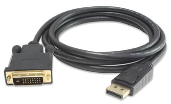 Obrázek PremiumCord DisplayPort na DVI kabel 1m, stín. M/M