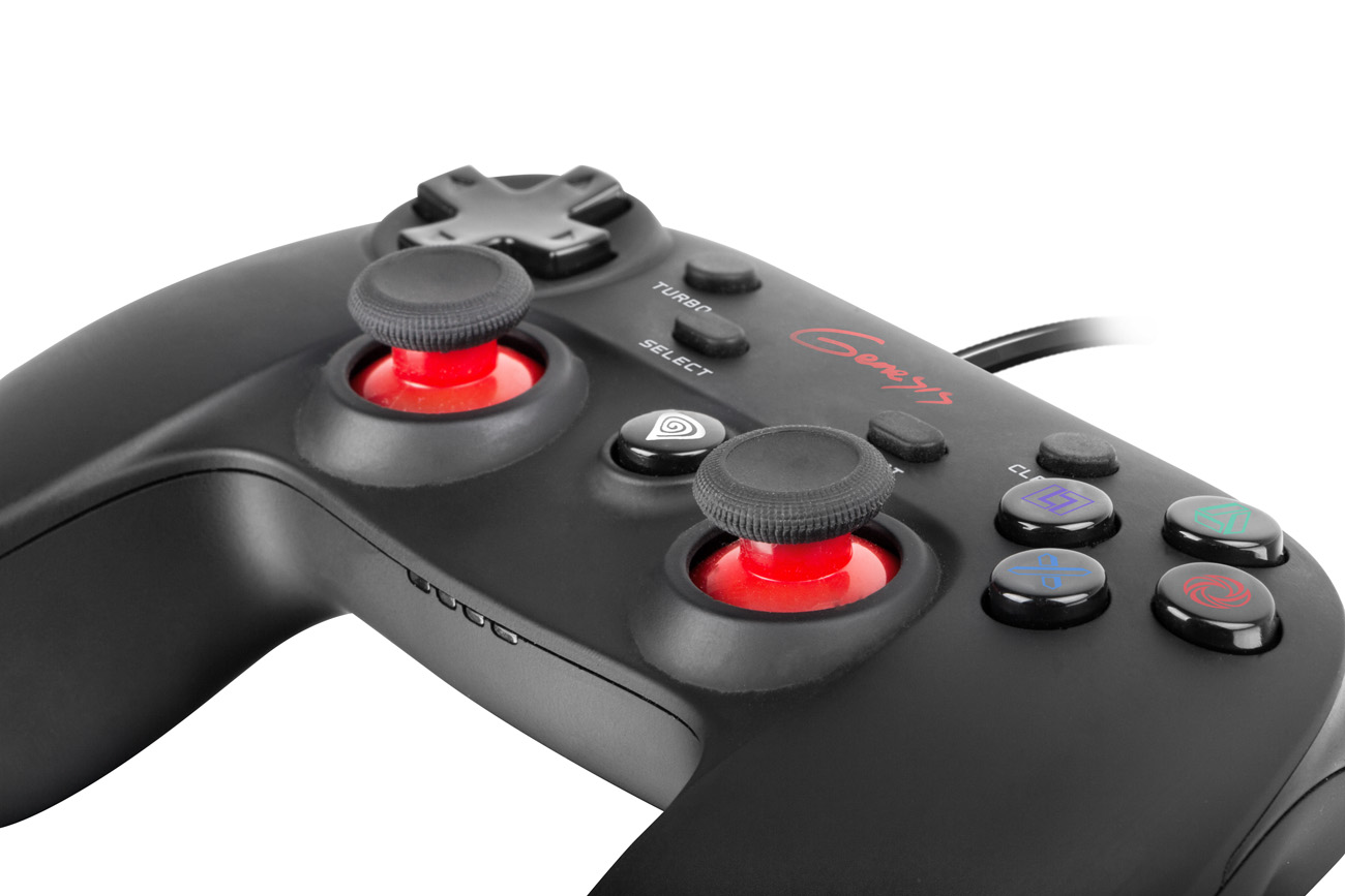 Obrázek Drátový gamepad Genesis P65, pro PS3/PC, vibrace