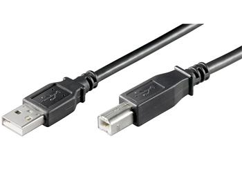 Obrázek PremiumCord Kabel USB 2.0, A-B, 1m, černý