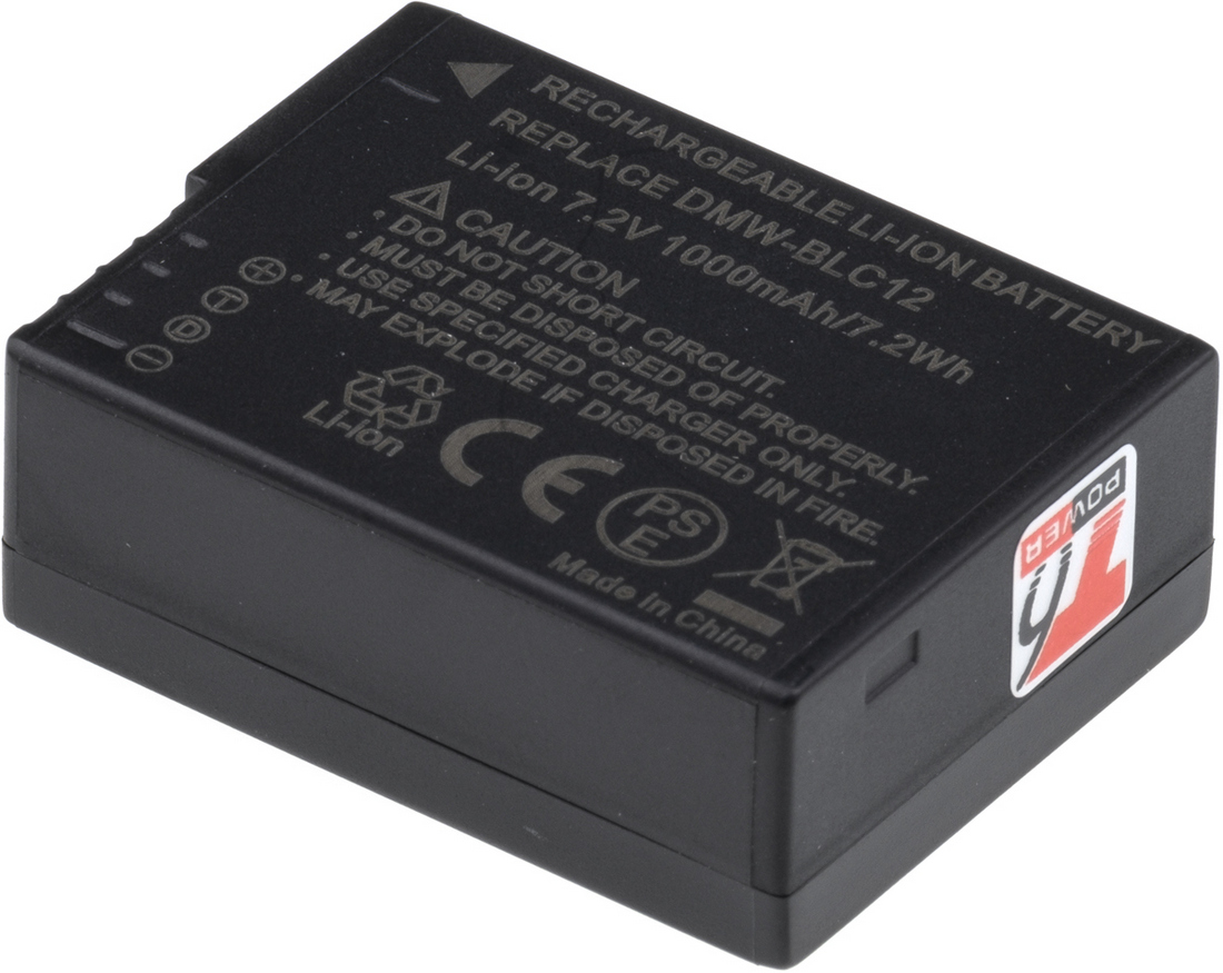 Obrázek Baterie T6 Power Panasonic DMW-BLC12E, BP-DC12, 1000mAh, 7,2Wh