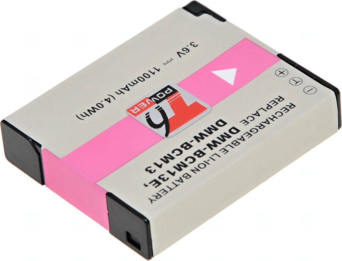 Obrázek Baterie T6 Power Panasonic DMW-BCM13, DMW-BCM13E, 1100mAh, 4Wh