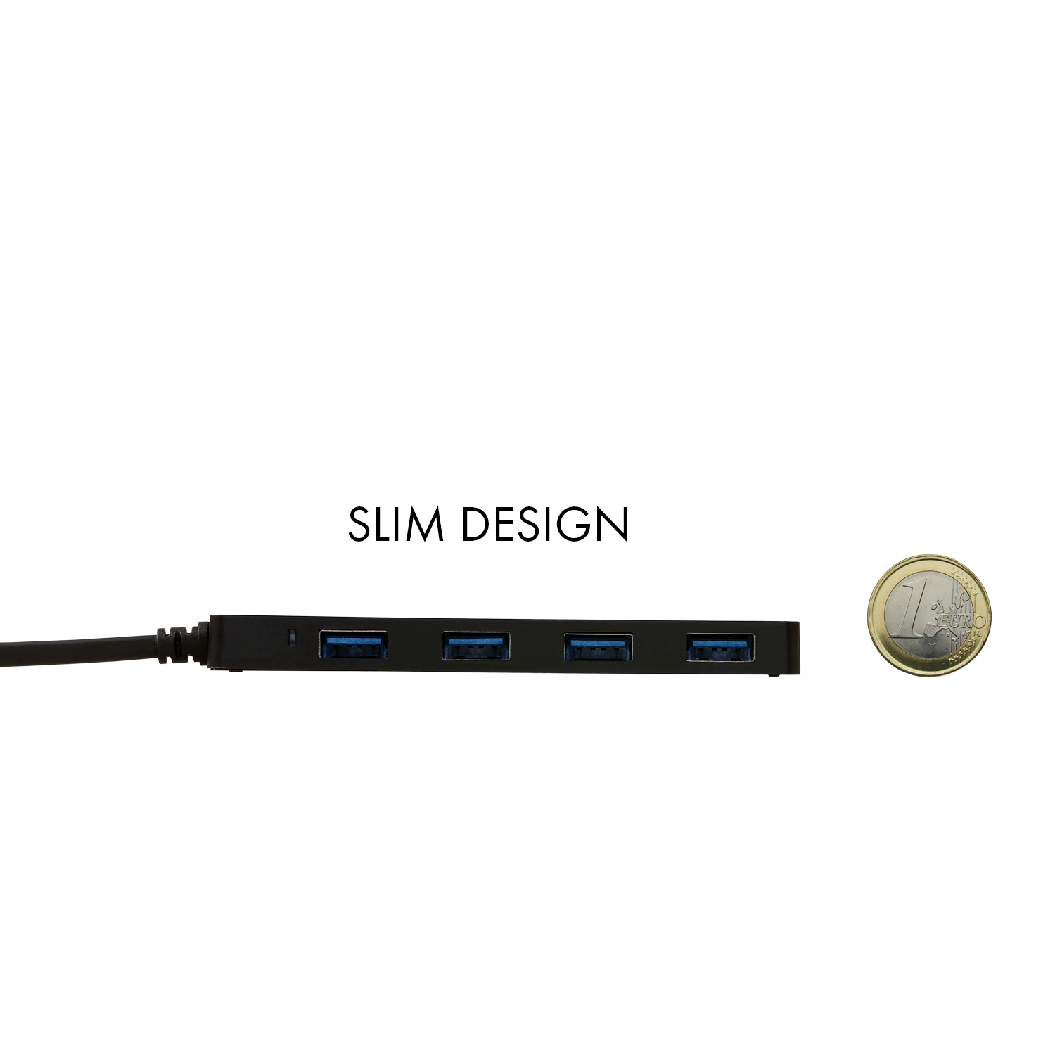 Obrázek i-tec USB 3.0 SLIM HUB 4 Port passive - Black
