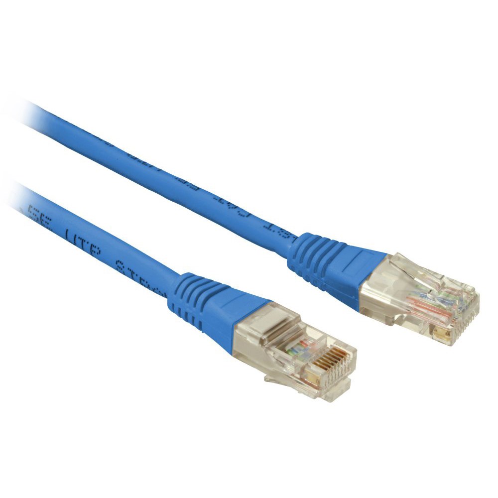 Obrázek SOLARIX patch kabel CAT5E UTP PVC 1m modrý non-snag proof
