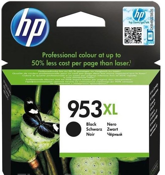 Obrázek HP 953XL černá inkoustová kazeta, L0S70AE