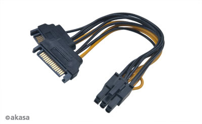 Obrázek SATA adaptér 2 x SATA na 6pin PCIe