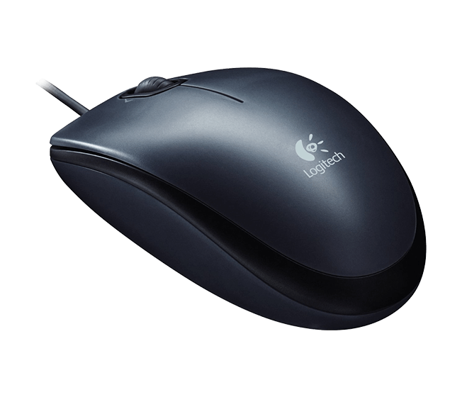 Logitech M90/Kancelářská/Optická/1 000 DPI/Drátová USB/Černá