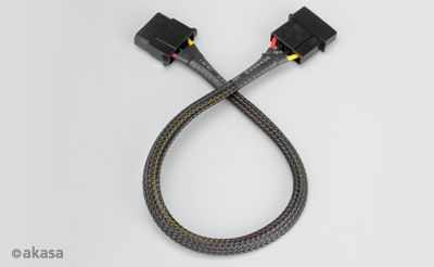 Obrázek AKASA - 4-pin molex - 30 cm prodlužovací kabel