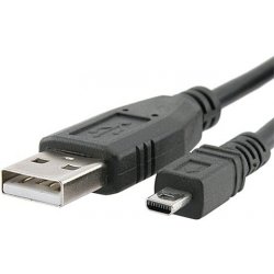 Obrázek PremiumCord Kabel USB, A-B mini, 8pinů, 2m Sanyo, Panasonic LUMIX
