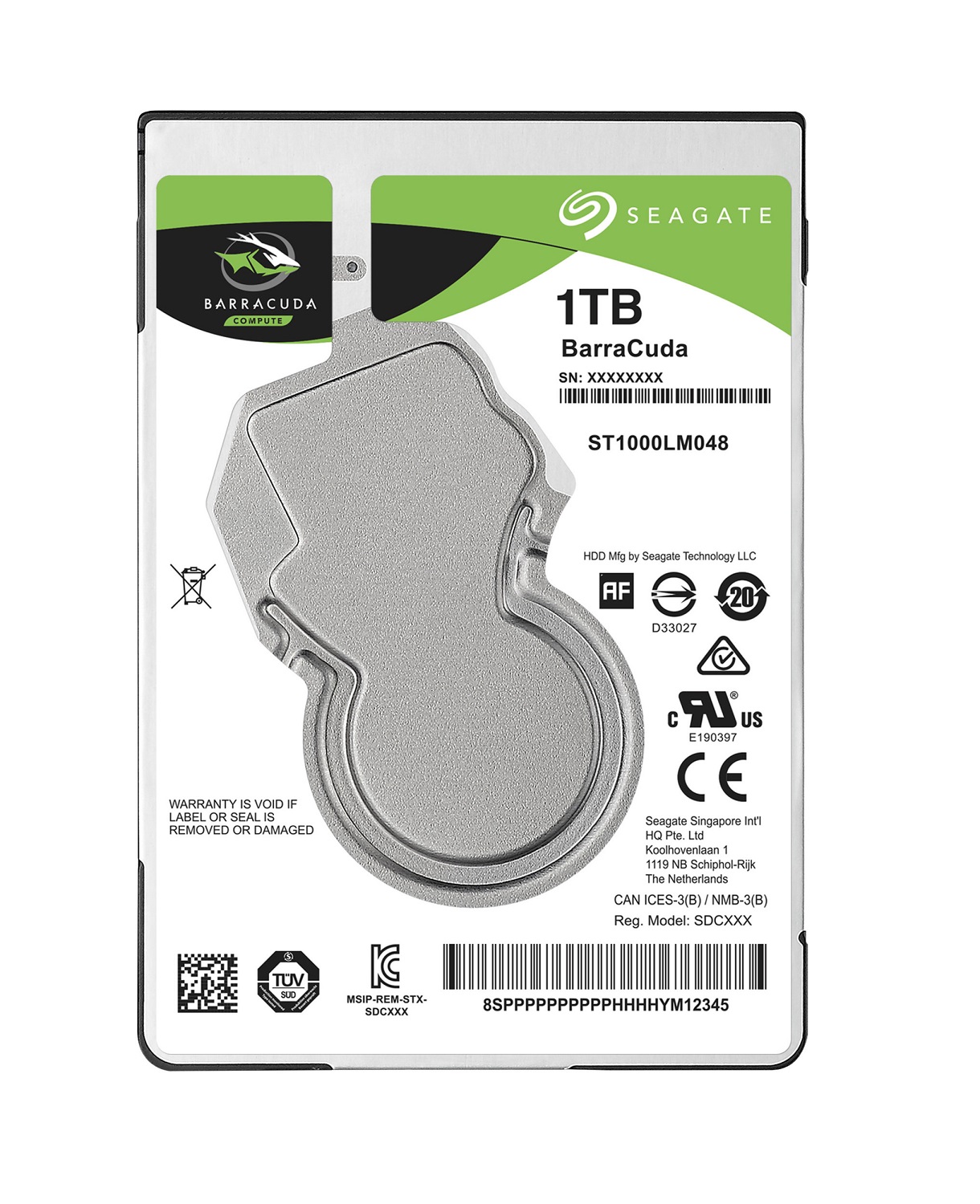 Obrázek Seagate BarraCuda/1TB/HDD/2.5"/SATA/5400 RPM/2R