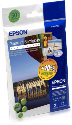 Obrázek EPSON Premium Semigloss Photo Paper,100x150 mm,50x