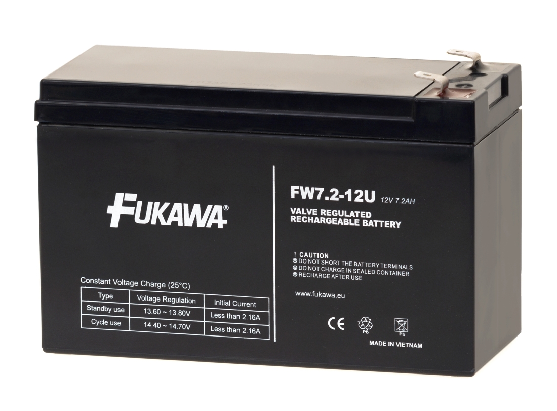 Obrázek Akumulátor FUKAWA FW 7.2-12 F2U (12V 7,2Ah/7Ah)