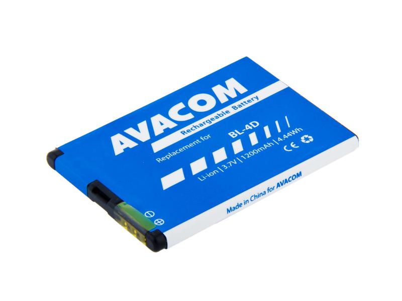 Baterie AVACOM GSNO-BL4D-S1200A do mobilu Nokia E7, N8 Li-Ion 3,7V 1200mAh (náhrada za BL-4D)