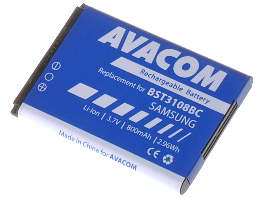 Obrázek Baterie AVACOM GSSA-E900-S800A do mobilu Samsung X200, E250 Li-Ion 3,7V 800mAh (náhrada AB463446BU)