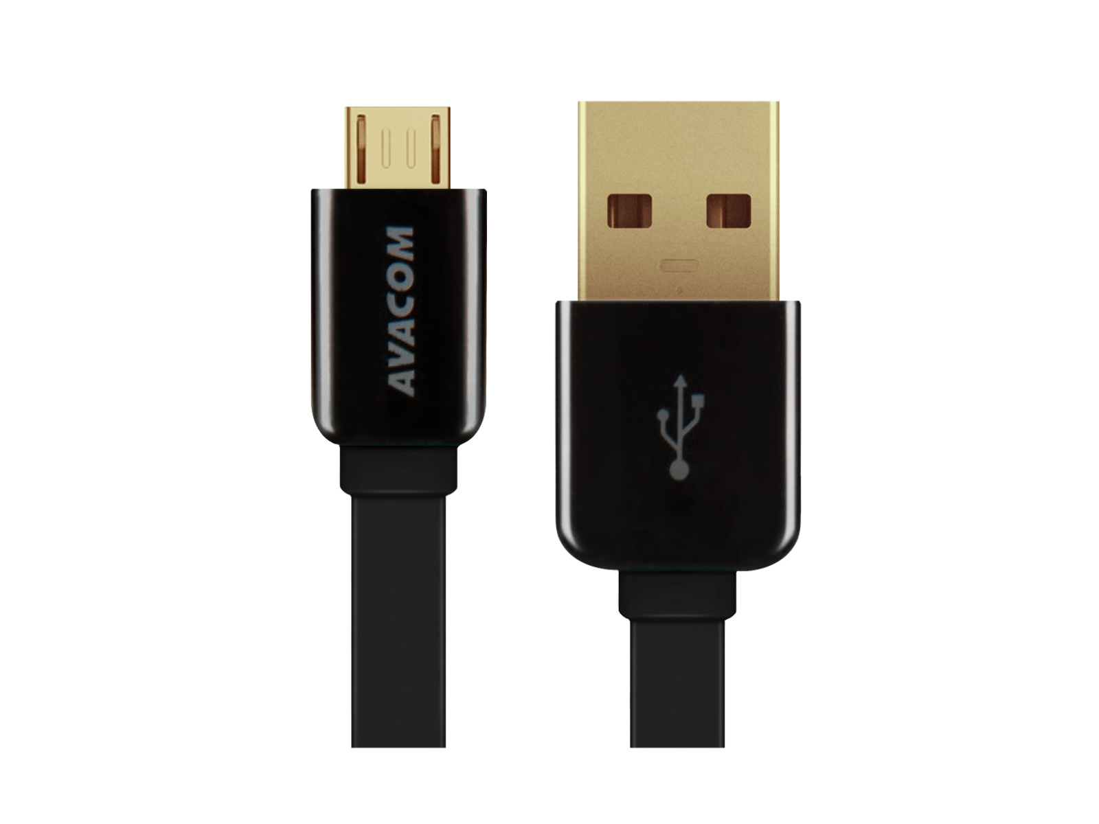 Kabel AVACOM MIC-120K USB - Micro USB, 120cm, černá