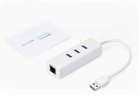 Obrázek TP-Link UE330 USB 3.0 3-portový USB hub & gigabitový ethernet adaptér