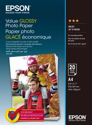 Obrázek EPSON Value Glossy Photo Paper A4 20 sheet