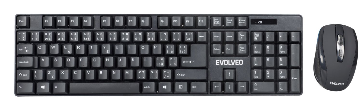 Obrázek EVOLVEO WK-142, set bezdr. klávesnice a myši