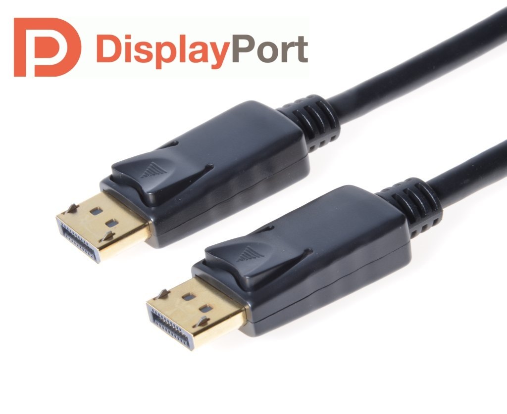 Obrázek PremiumCord DisplayPort 1.2 přípojný kabel M/M, zlacené konektory, 0,5m