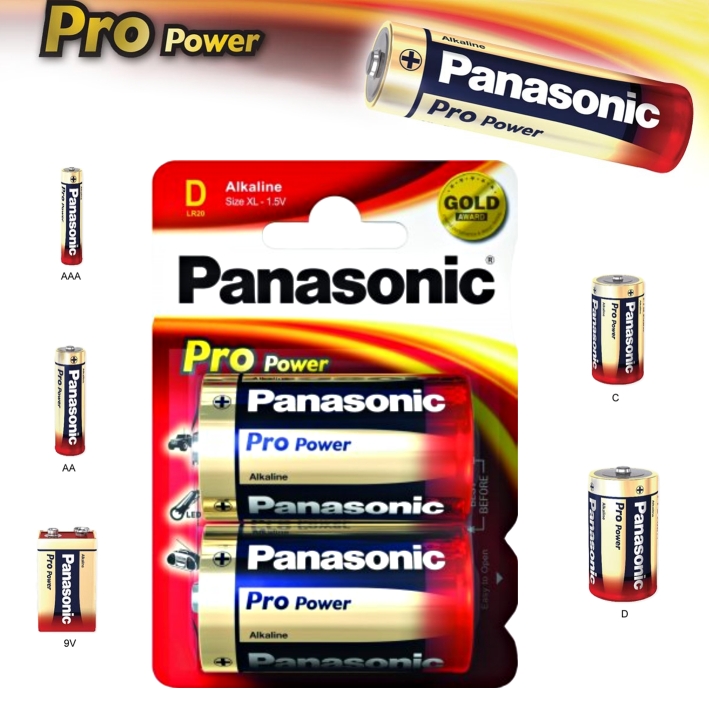 Obrázek Alkalická baterie D Panasonic Pro Power LR20 2ks