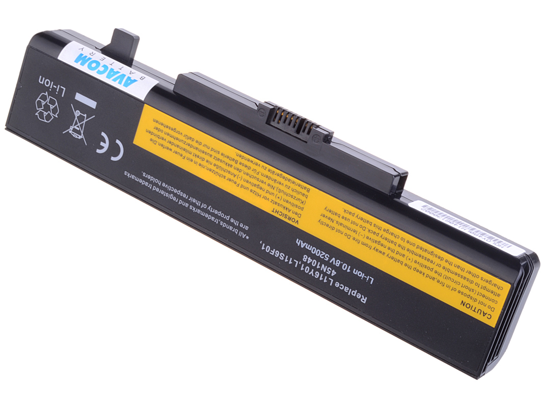 Obrázek Baterie AVACOM NOLE-G58N-S26 pro Lenovo IdeaPad G580, Z380, Y580 series Li-Ion 11,1V 5200mAh/58Wh