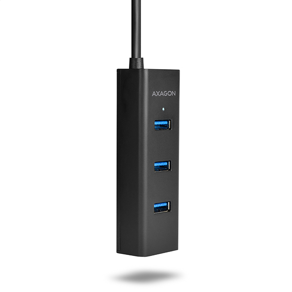 Obrázek AXAGON HUE-S2B, 4x USB 3.0 CHARGING hub, micro USB nap. konektor, kabel USB-A 30cm