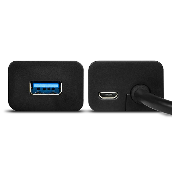 Obrázek AXAGON HUE-S2B, 4x USB 3.0 CHARGING hub, micro USB nap. konektor, kabel USB-A 30cm