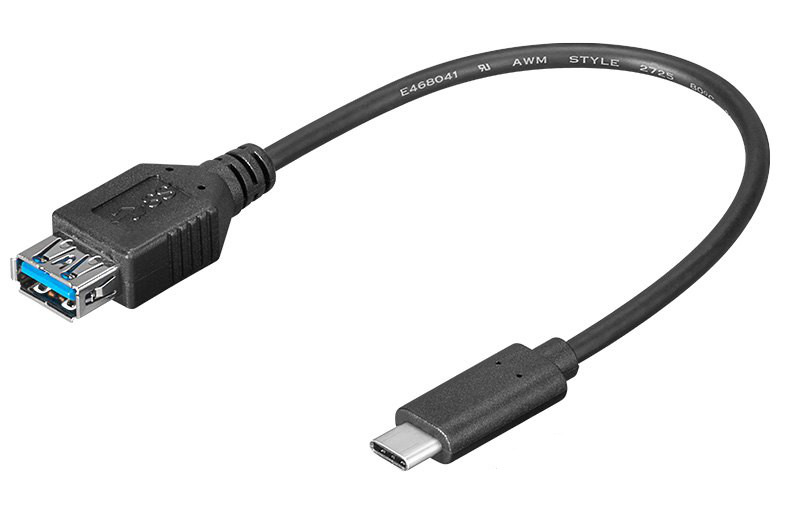 Obrázek PremiumCord Adaptér USB-C (M) - USB 3.0 A (F), 0,2 m