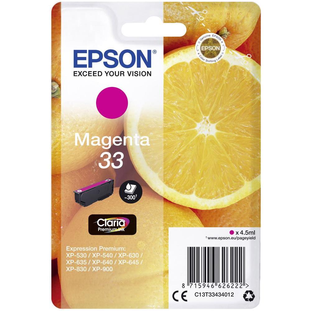 Obrázek Epson Singlepack Magenta 33 Claria Premium Ink