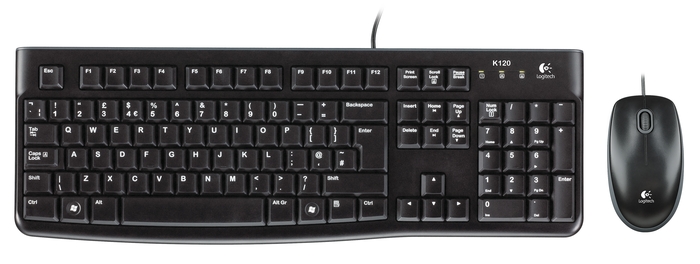 Obrázek set Logitech Desktop MK120, drátový, USB, US