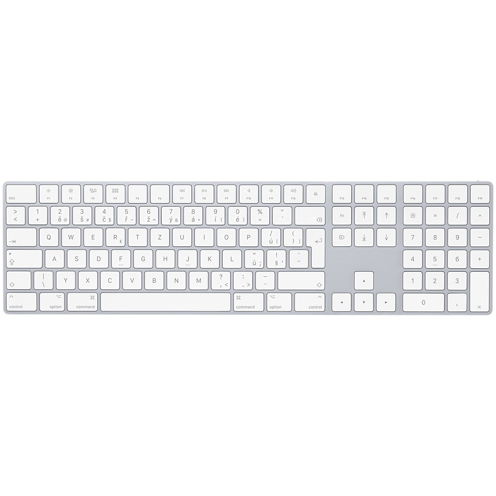 Obrázek Apple Magic Keyboard s numerickou klávesnicí - Czech