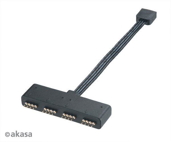 Obrázek AKASA - RGB LED splitter, 4-pin