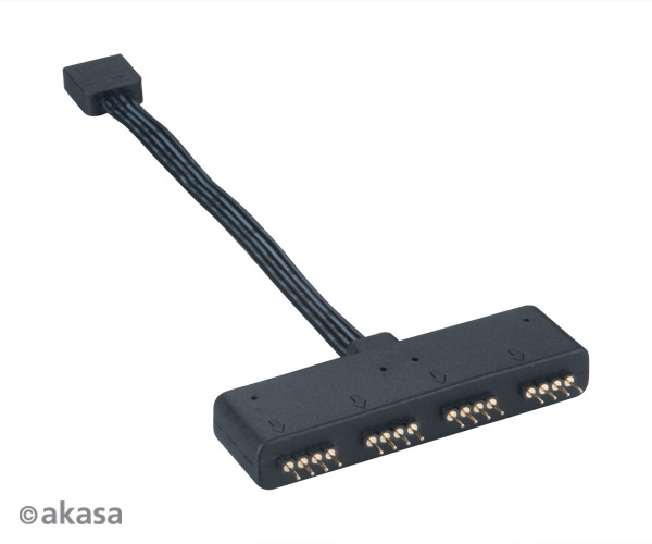 Obrázek AKASA - RGB LED splitter, 4-pin