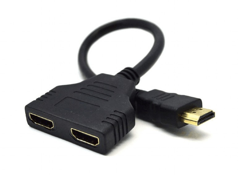 Obrázek GEMBIRD HDMI splitter, pasivní, kabel, 2 cesty