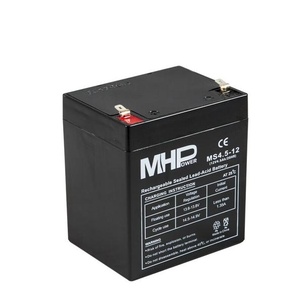 Obrázek Pb akumulátor MHPower VRLA AGM 12V/4,5Ah (MS4.5-12